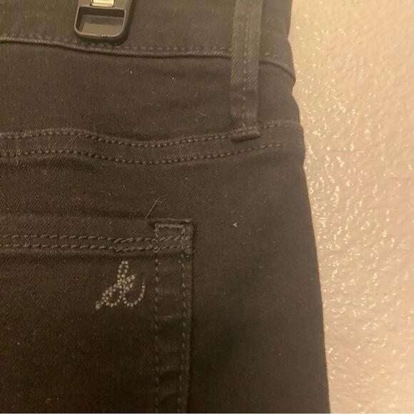 Sam Edelman Stiletto High Rise Skinny Crop black denim jeans cotton rayon 31 - Picture 4 of 11